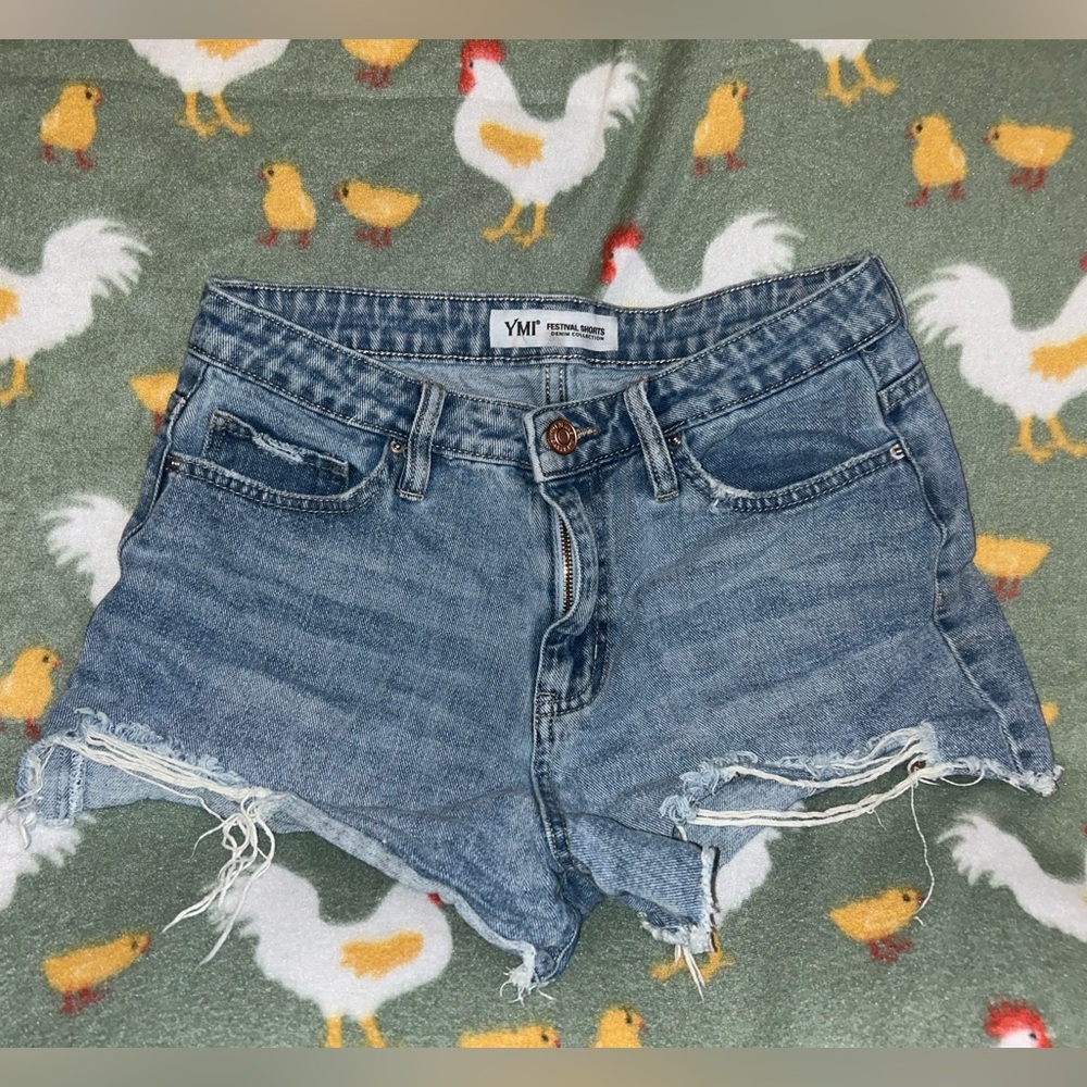 Mid Rise YMI Denim Festival Shorts Size 27
